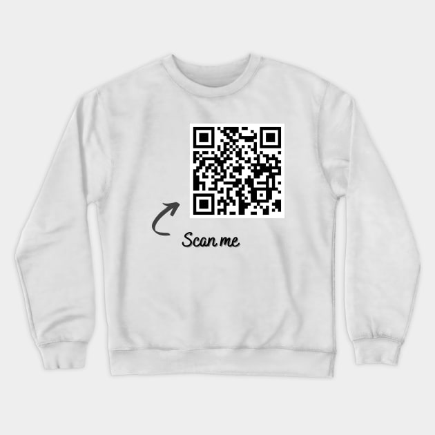 QR Code Designs (Scan for Message) Crewneck Sweatshirt by Primar